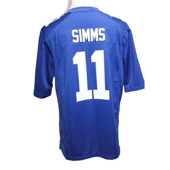 nike phil simms royal ny giants game retired player jersey #11 blue mens large - Picture 1 of 7